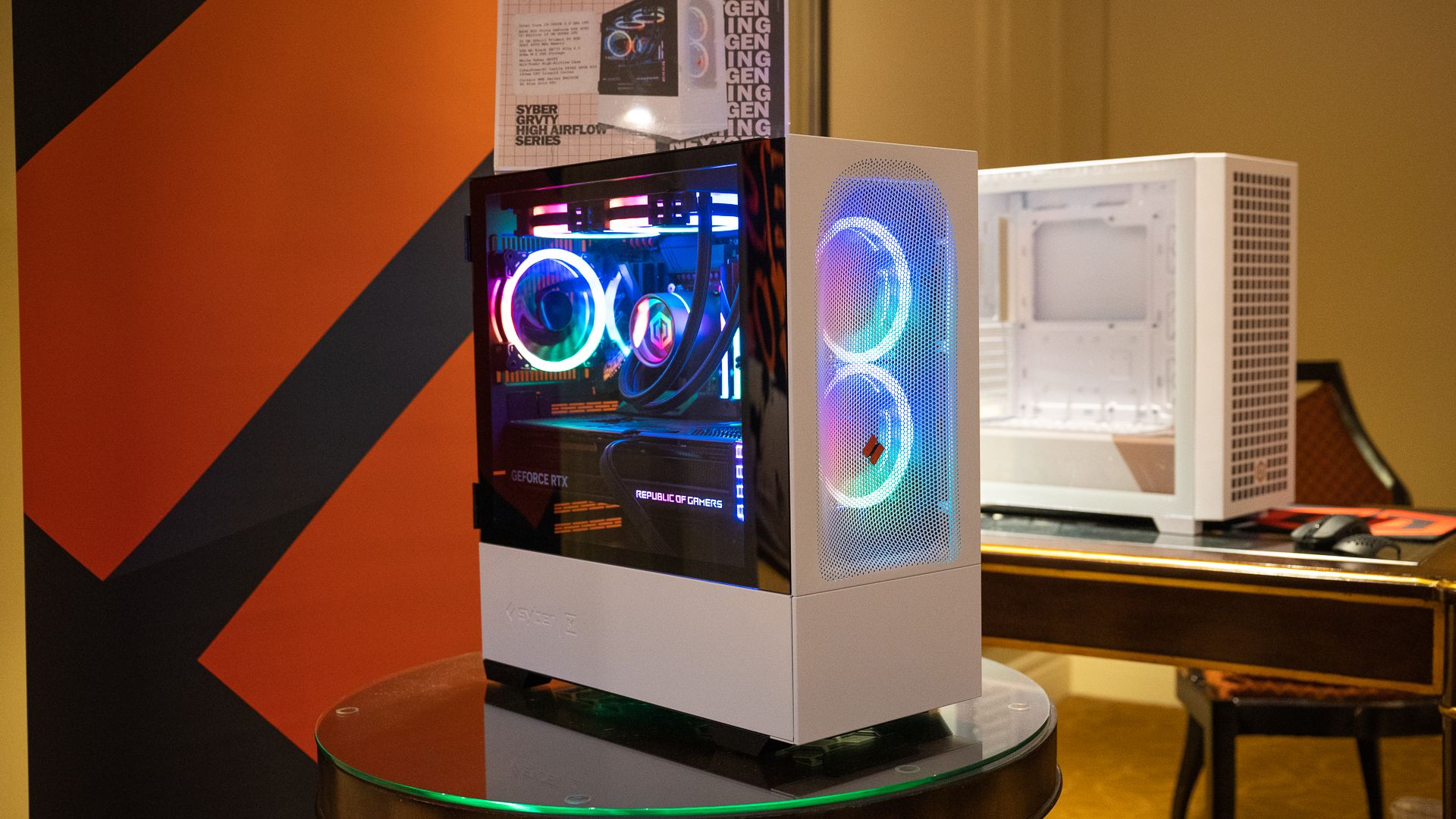 CyberPowerPC Grvty High Airflow Series gaming PC case.