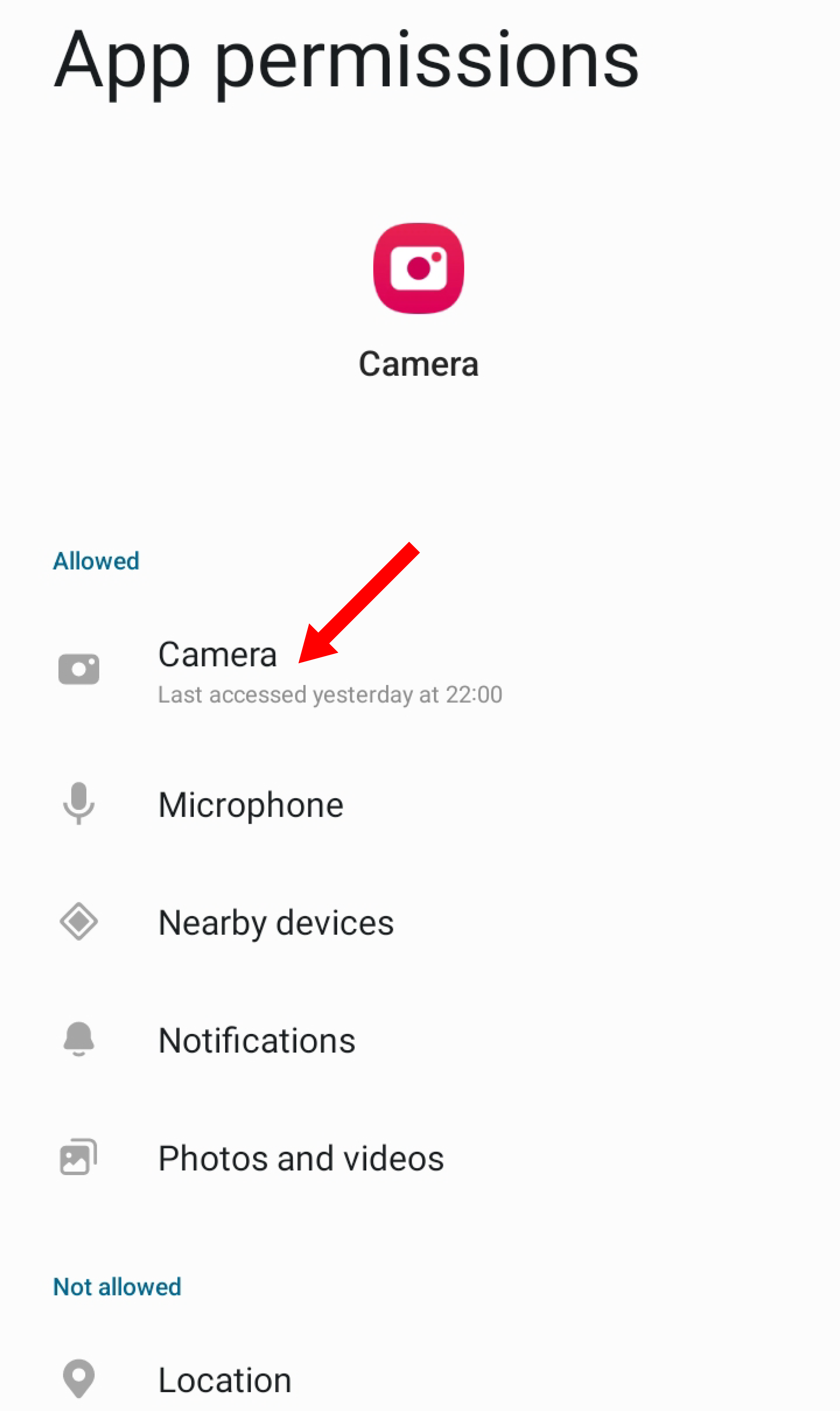 The camera features should be ae allowed in the settings.