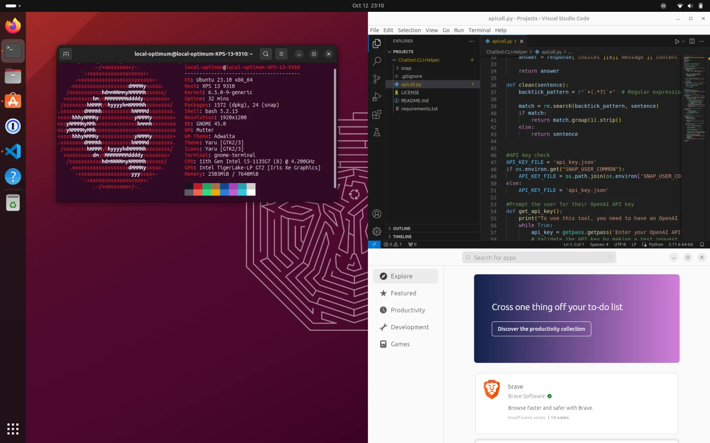 Ubuntu 23.10 screenshot