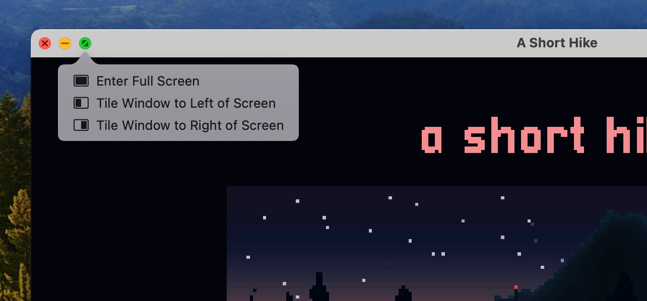 how to put a game in fullscreen mode