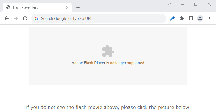 Flash Player is no longer supported. 