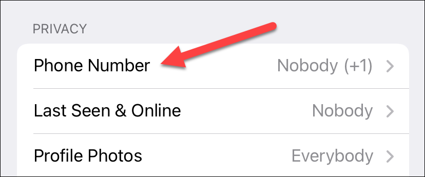 Select Phone Number from Settings