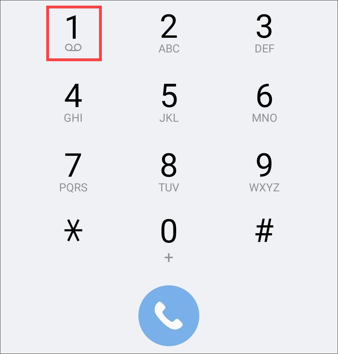 Dial 1 from the Android Phone app.