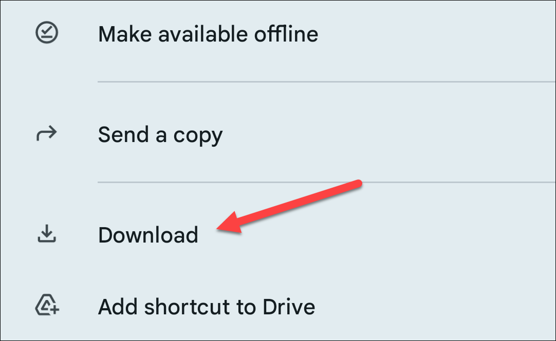 Download the files from Google Drive.