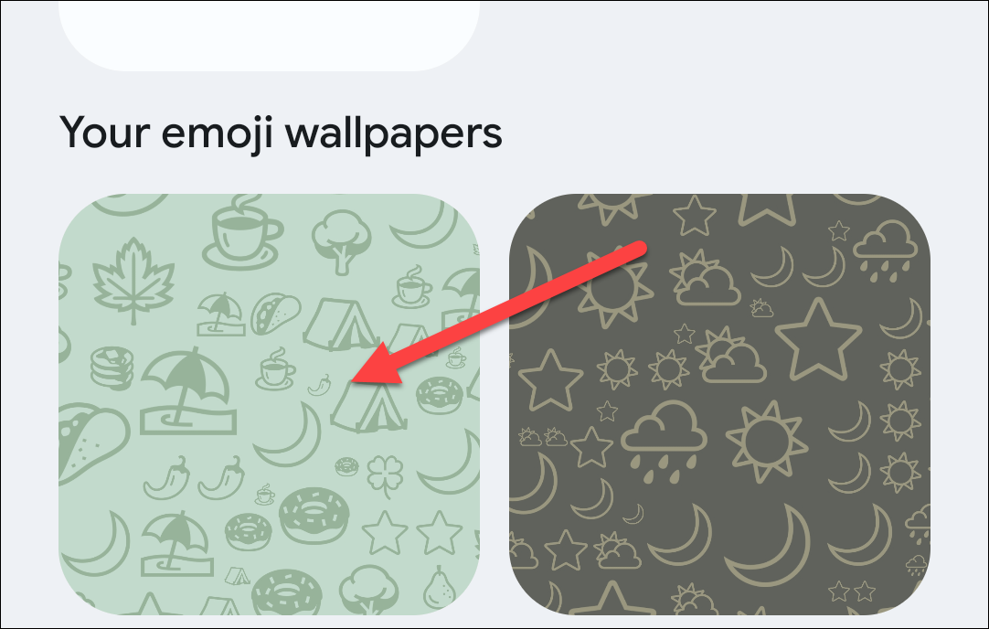 Emoji wallpapers in a grid