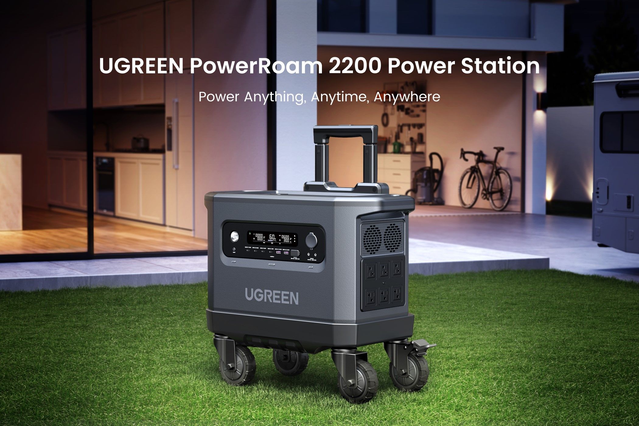 ugreen powerroam 2200 on portable trolley