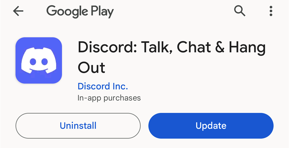 The Discord app on Android 14 needs an update. 