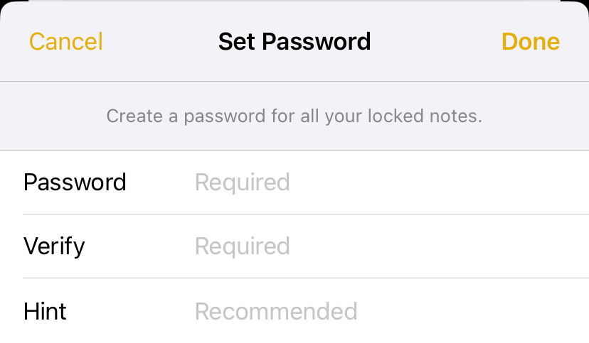 Set your password. 