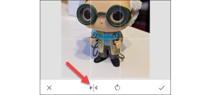 Flip image button in Snapseed
