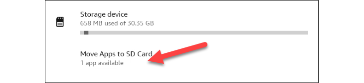 Move the available apps to the SD card.