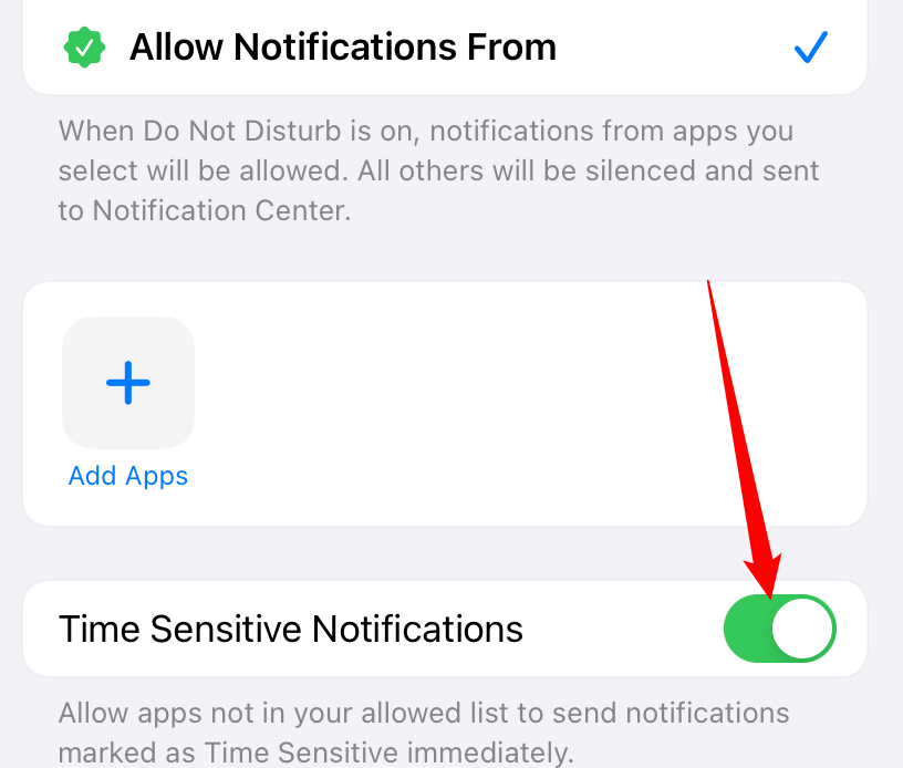 Enable the "Time Sensitive Locations" toggle. 