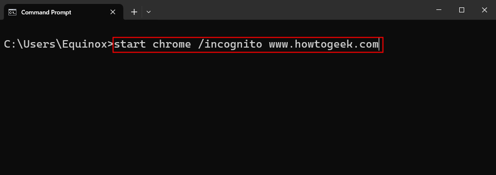Combining incognito with a specific website. 