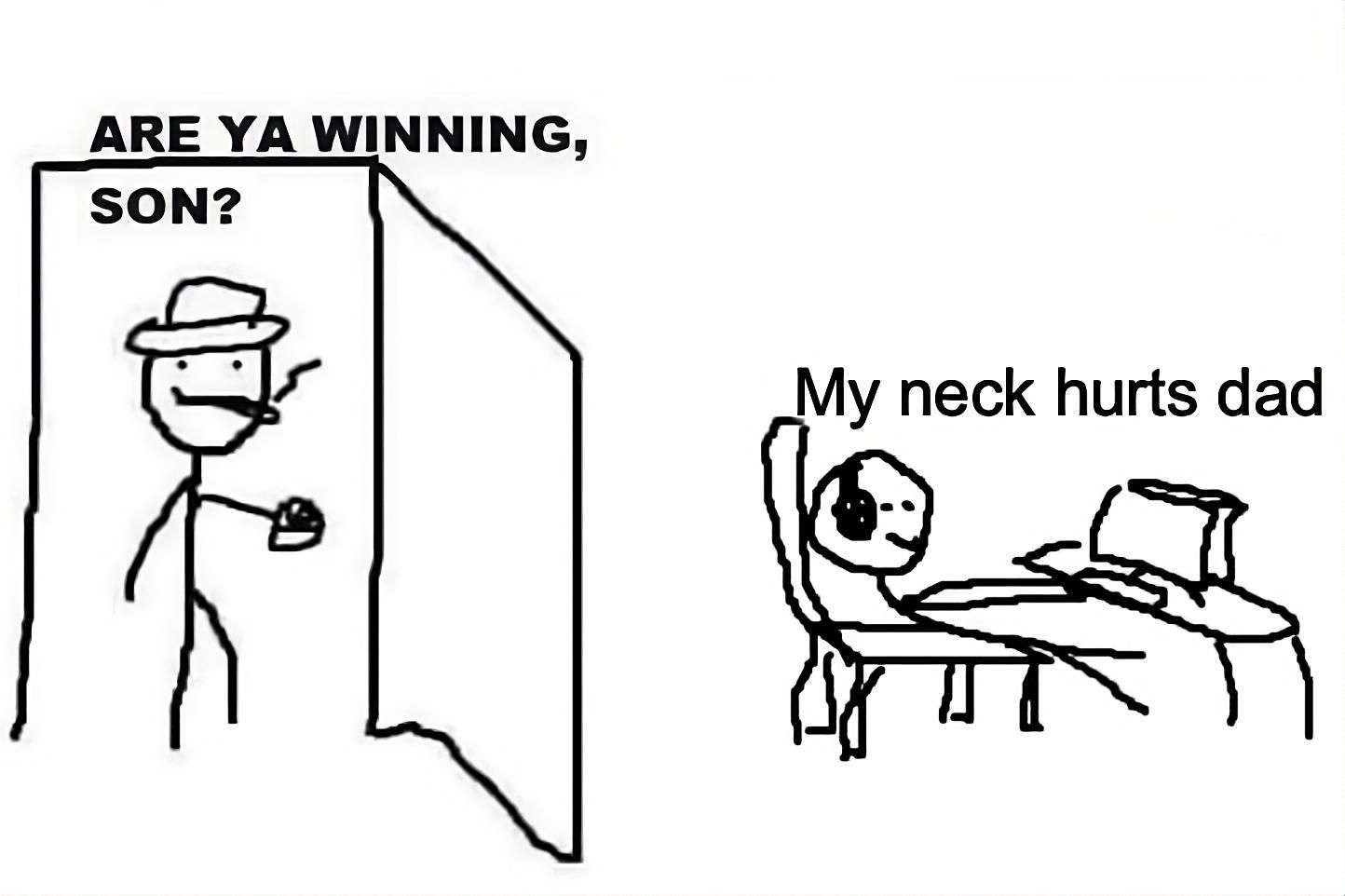 &lsquo;Are ya winning son&rsquo; meme.