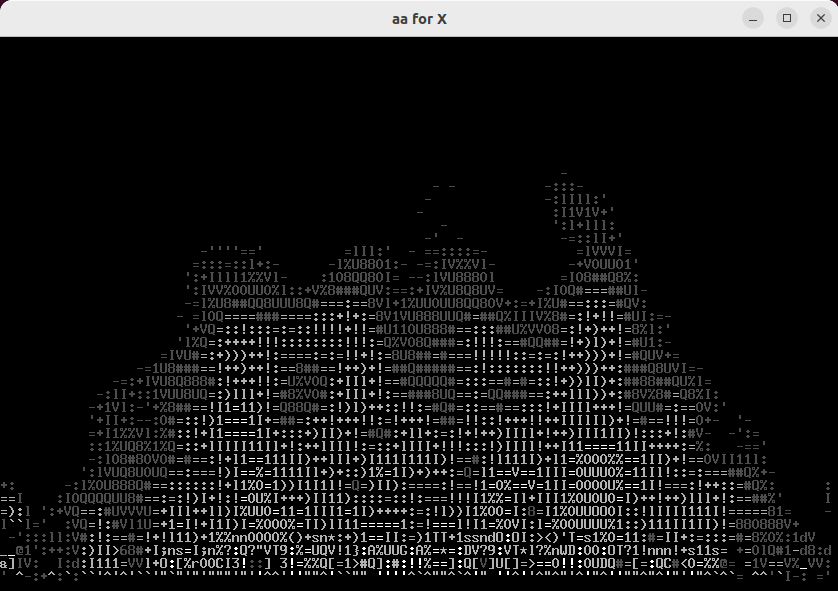 ASCII firework animation running on your terminal