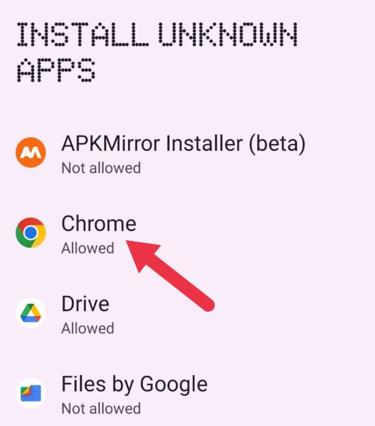 Choose the app you want to use for installing other apps.