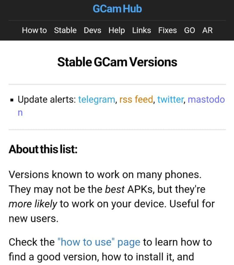This page hosts those versions of GCam that are known to work on many phones.