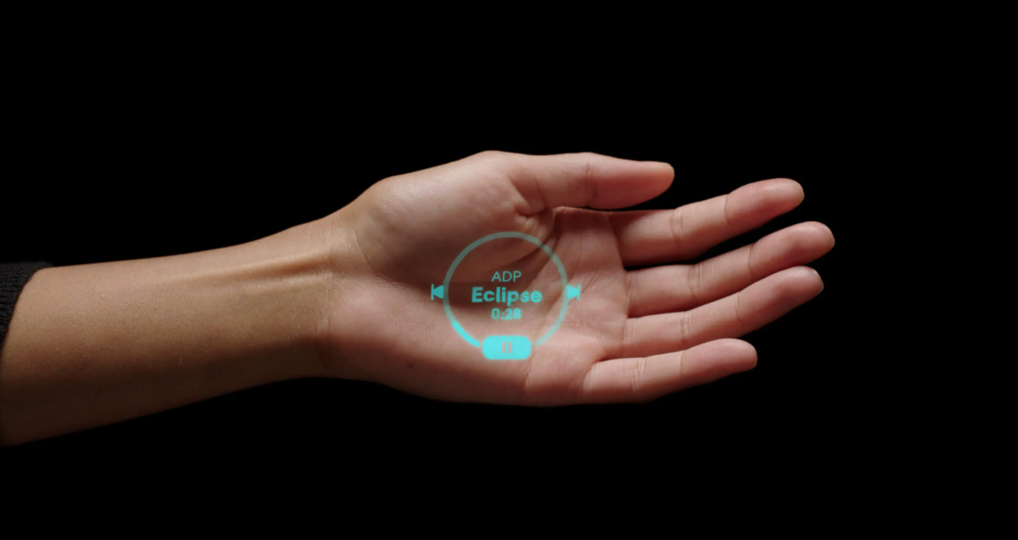 Laser display from Ai Pin on a hand