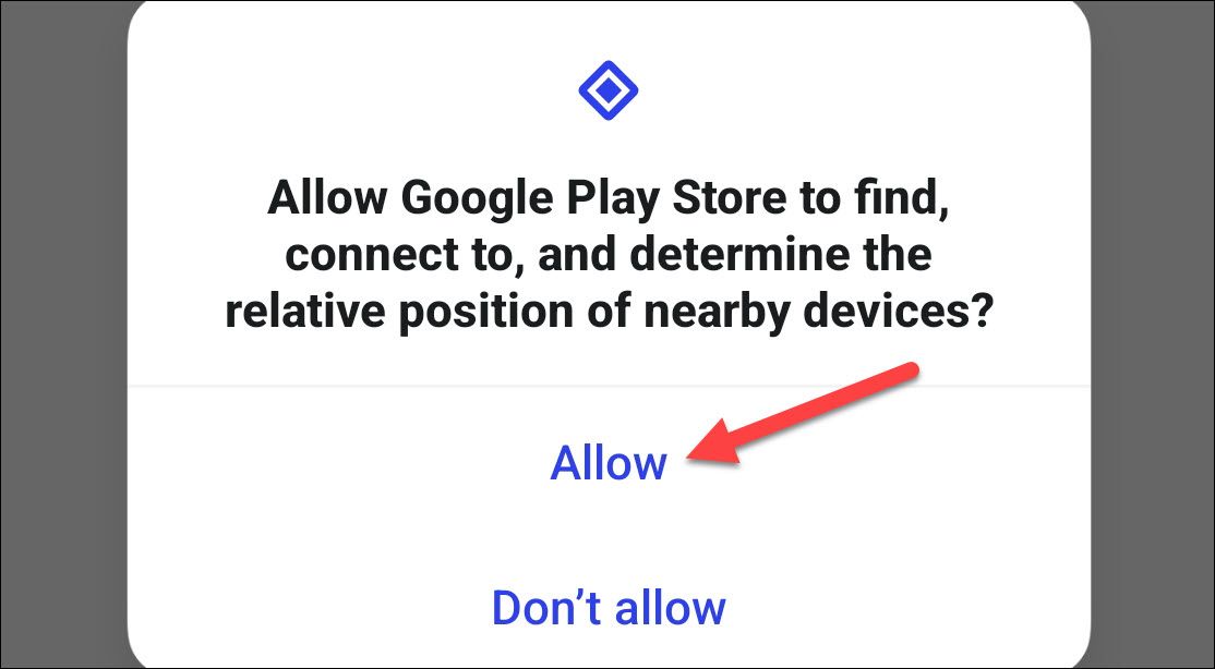 Google Play Store nearby devices