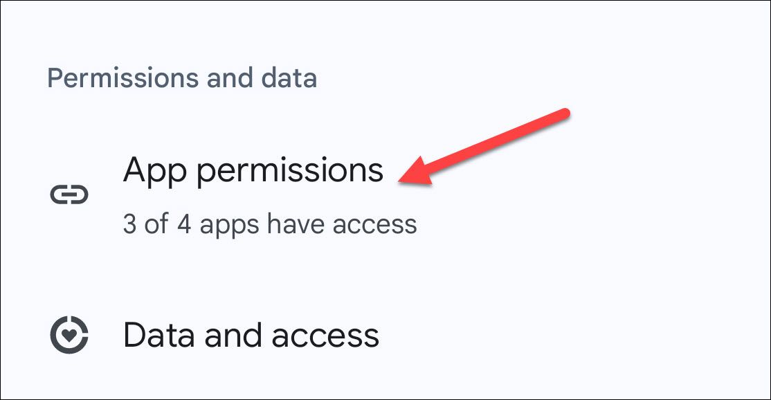 Health Connect App Permissions.