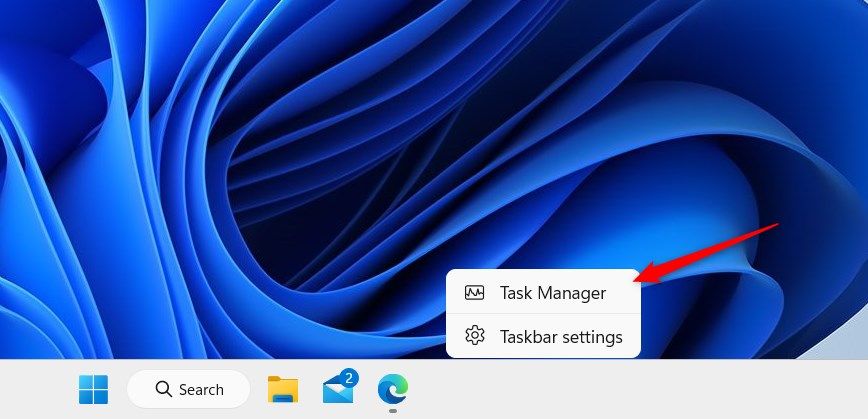 Windows 11 Taskbar Right-Click Menu