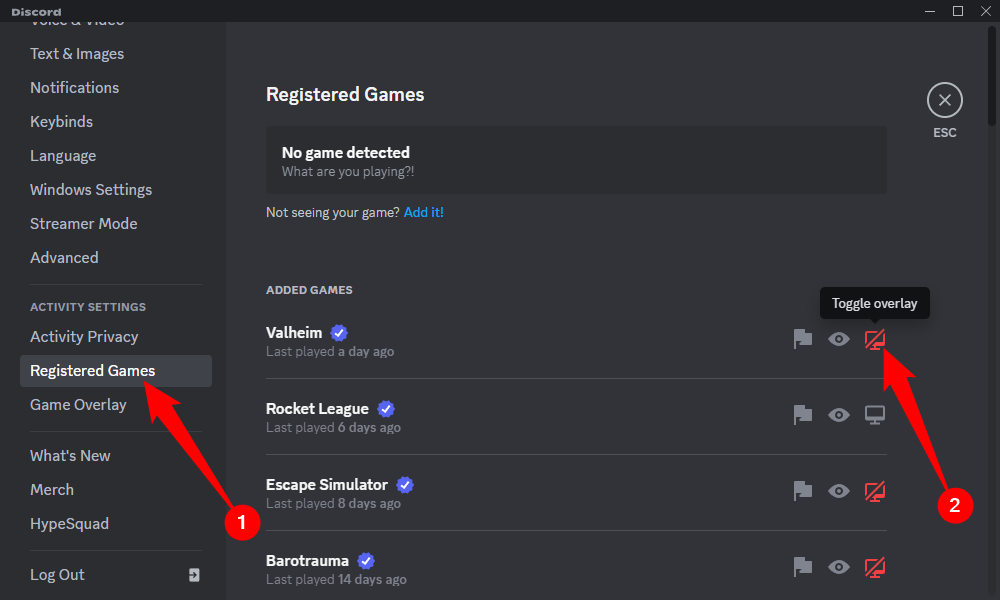 Toggle off the overlay on Discord. 