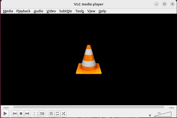 An image demonstrating the use of VLC media player on Linux.