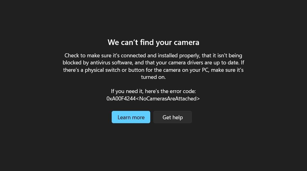 7 Ways to Fix the “We Can’t Find Your Camera” Error on Windows 11