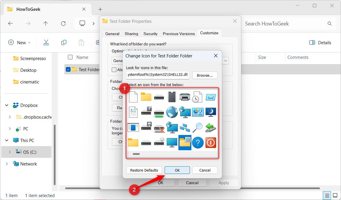 Windows 11 File Explorer Folder Custom Icon