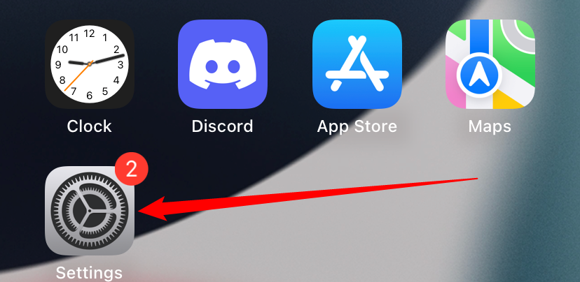 Tap the "Settings" button.