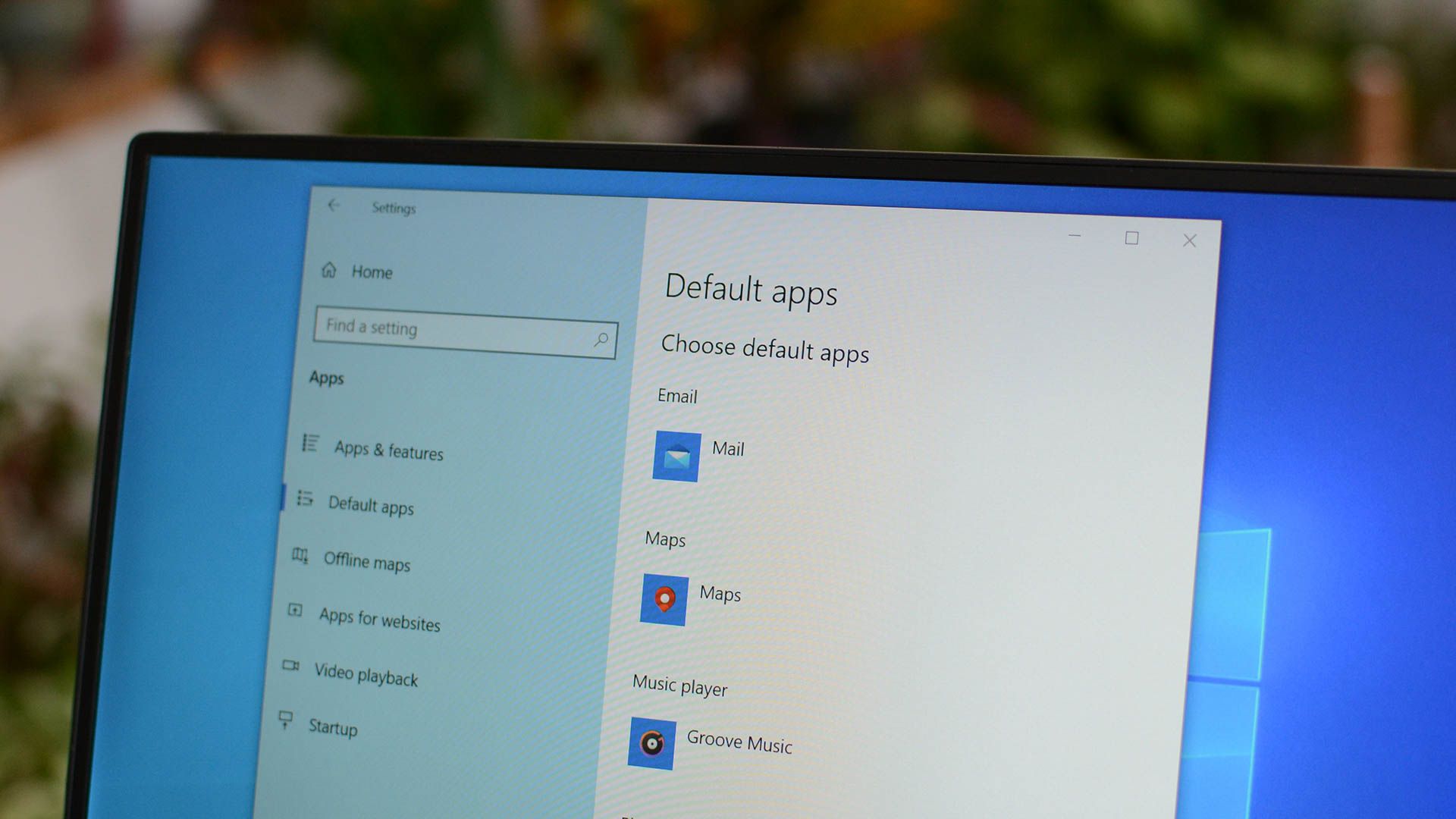 The default apps on Windows 10. 