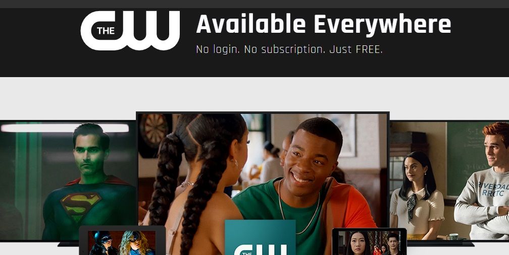 The CW free stream home page. 