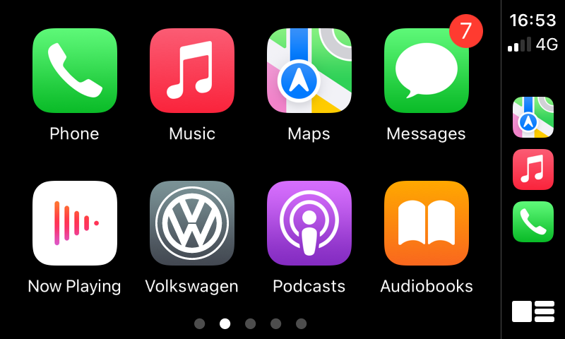 Apple CarPlay on Volkswagen.