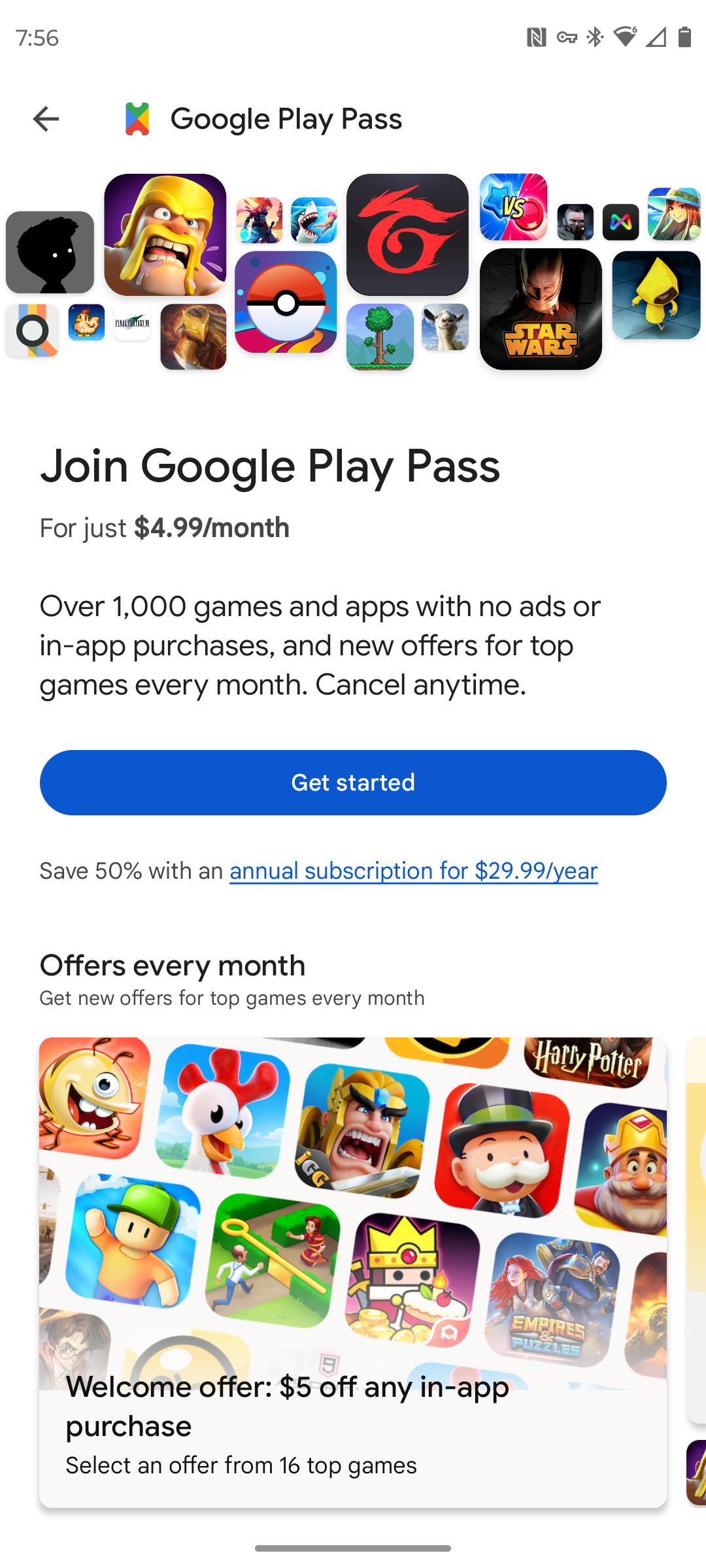 google play pass top games