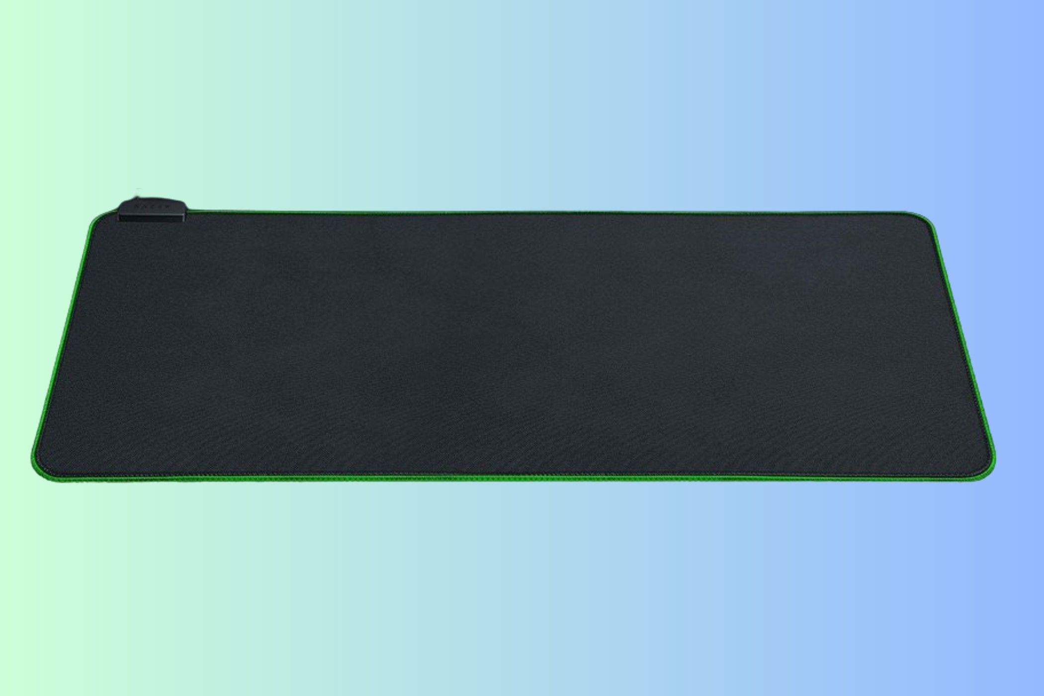 Razer Goliathus RGB Extended Chroma Gaming Mouse Pad on gradient background