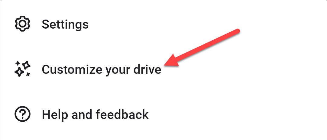 'Customize Your Drive' in the Waze app menu.