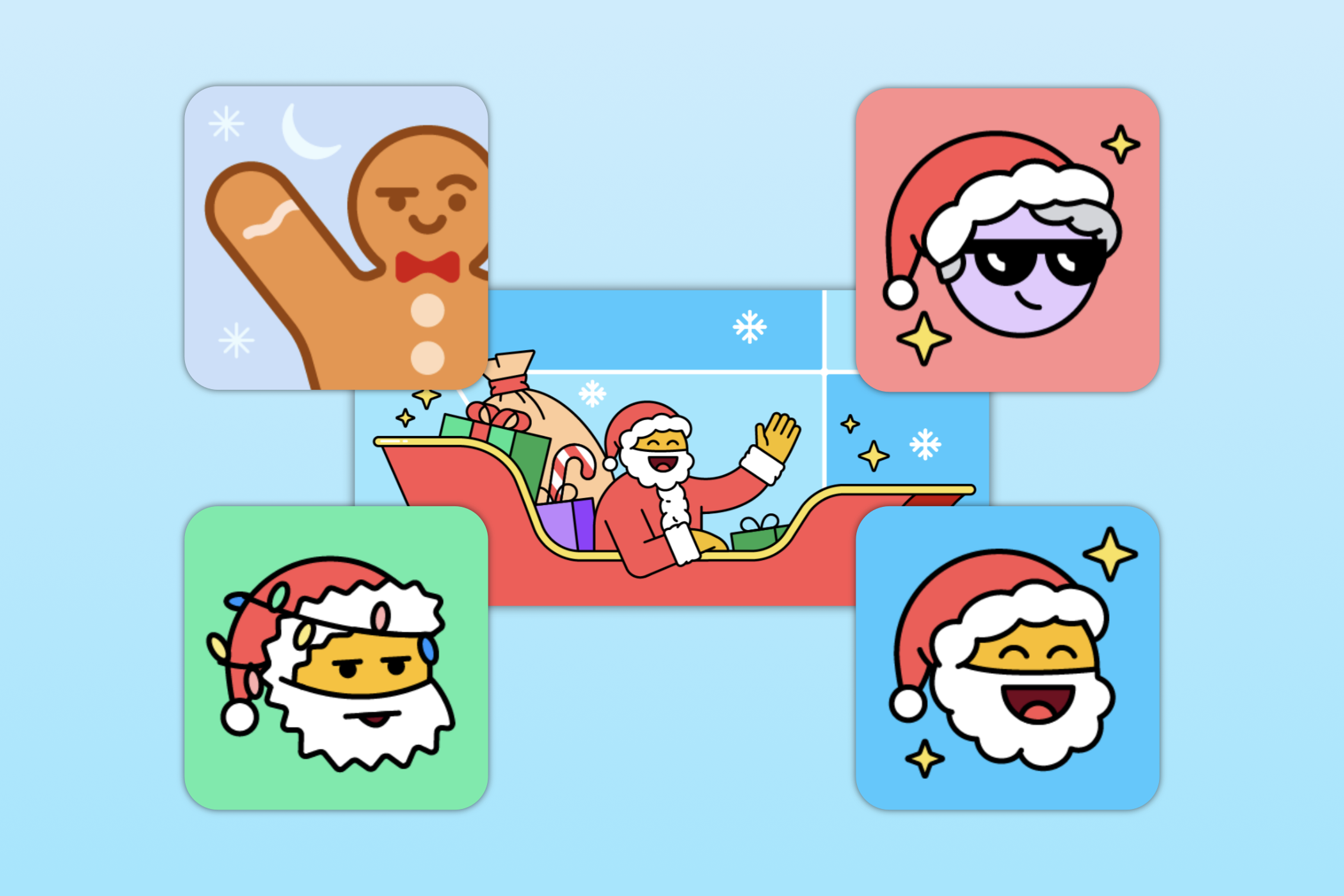 Waze holiday icons.
