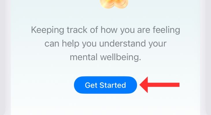 Screenshot of Get Started button in the State of Mind section.