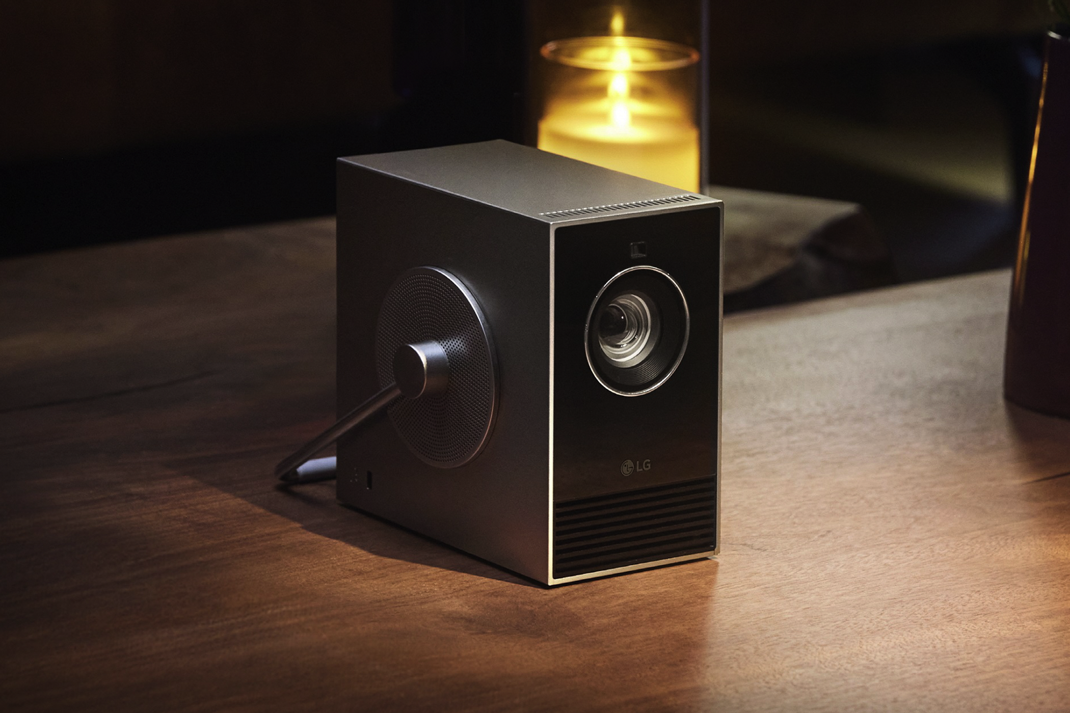 LG’s New 4K Projector Is Impressively Portable and Stylish