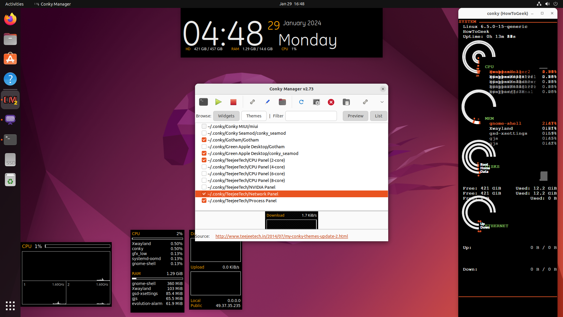 What Is Conky, and How Can It Make Your Linux Desktop Look Amazing?