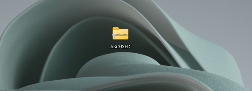 Fixed folder created by WinZip.