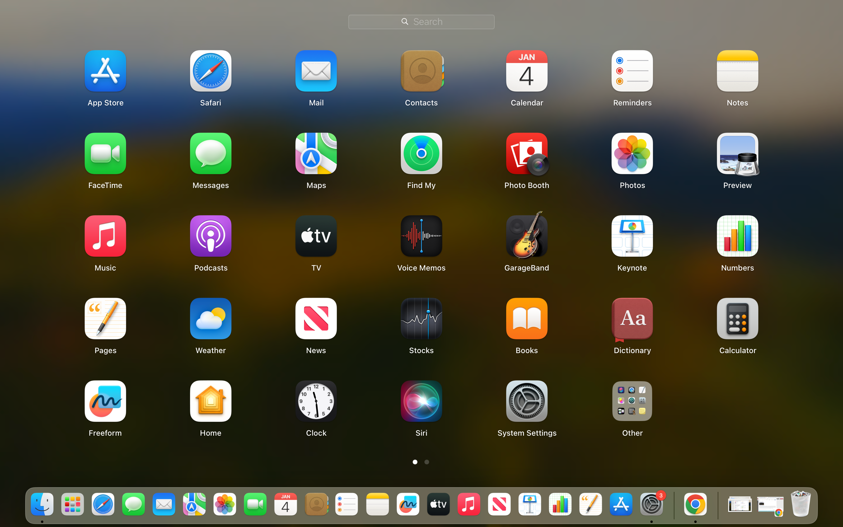 The macOS application launcher.