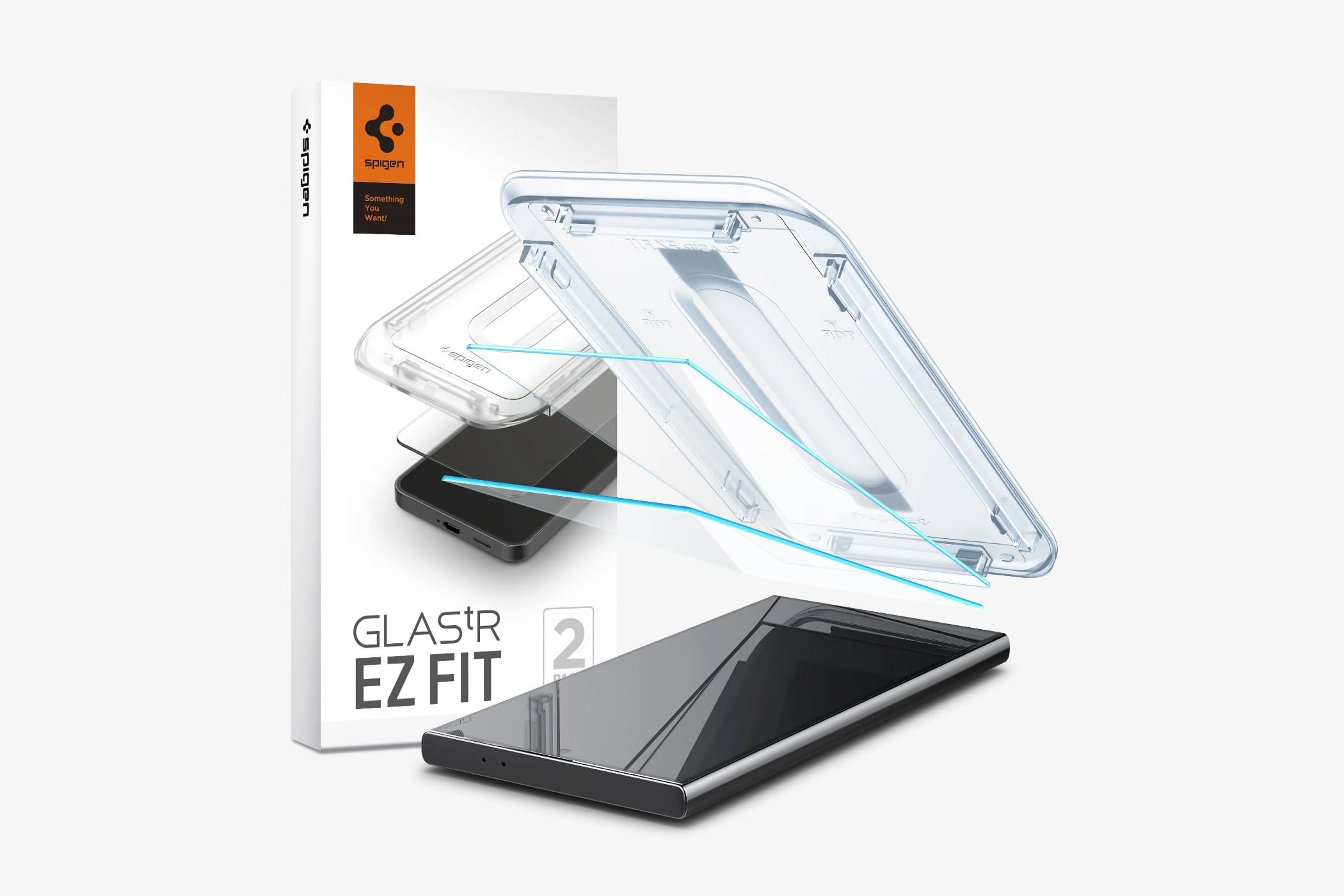 Spigen GlasTR EZ Fit Tempered Glass Screen Protector designed for Galaxy S24