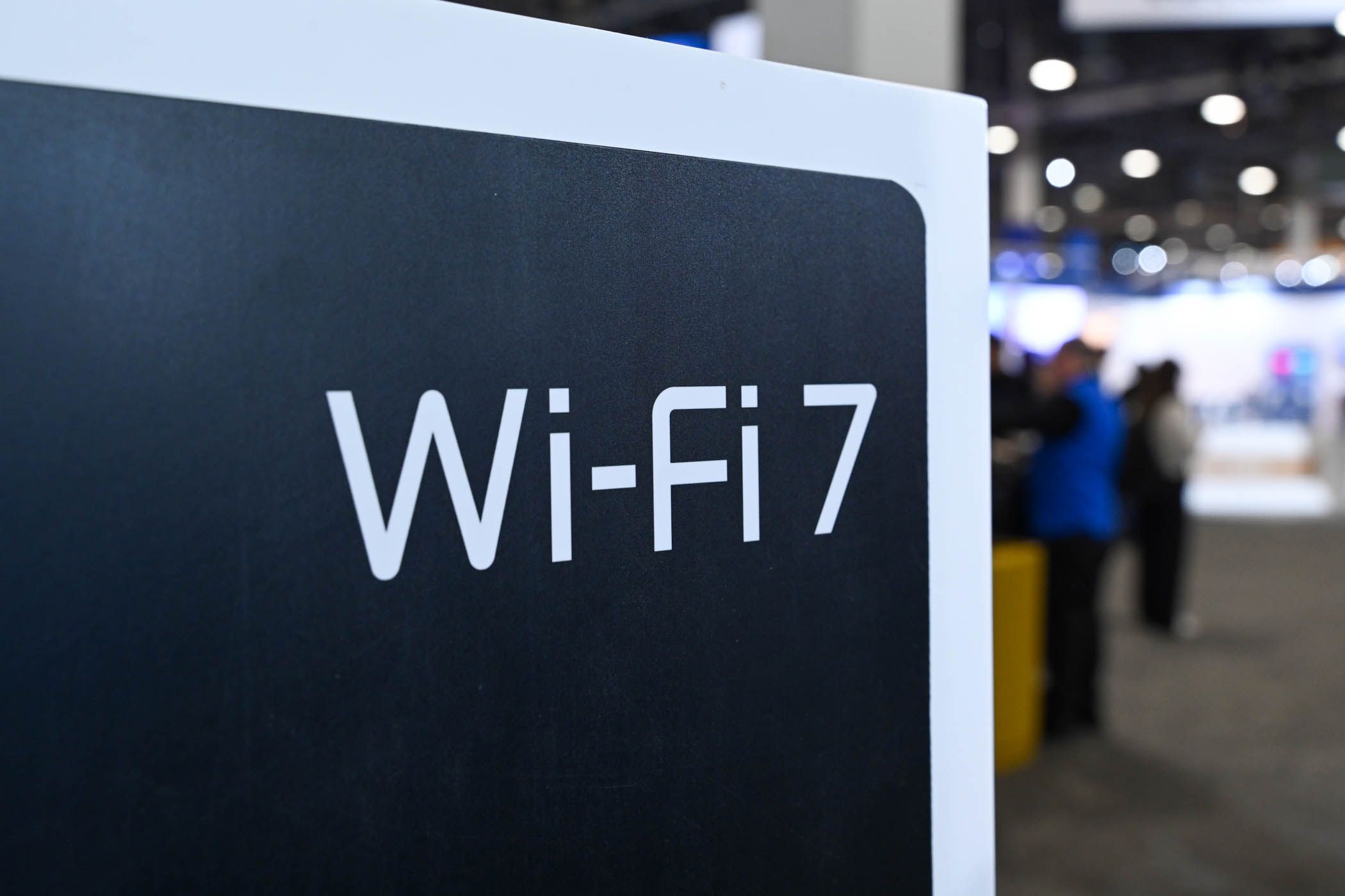 Wi-Fi 7 sign at CES 2024