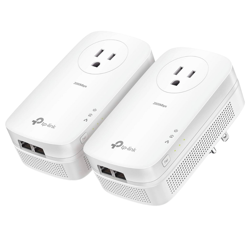 TP-Link AV2000 Powerline Adapter(TL-PA9020P KIT) on Transparent Background