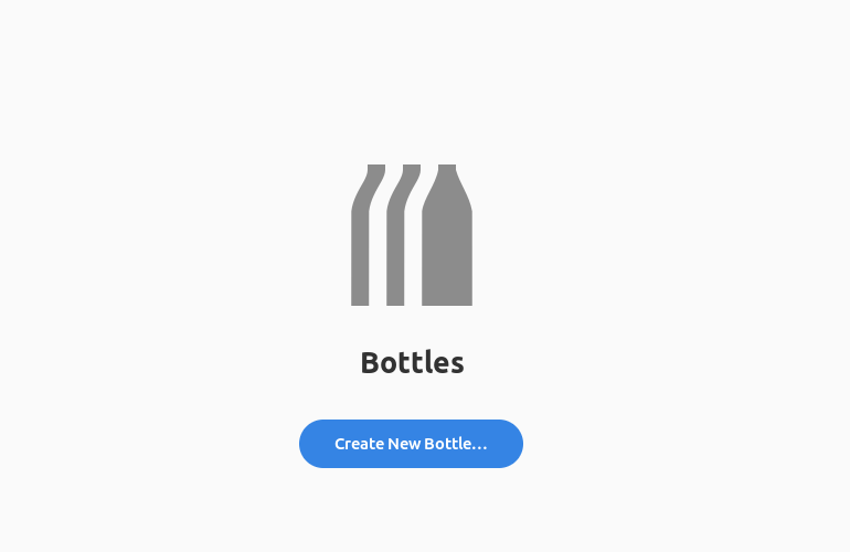 The empty Bottles page
