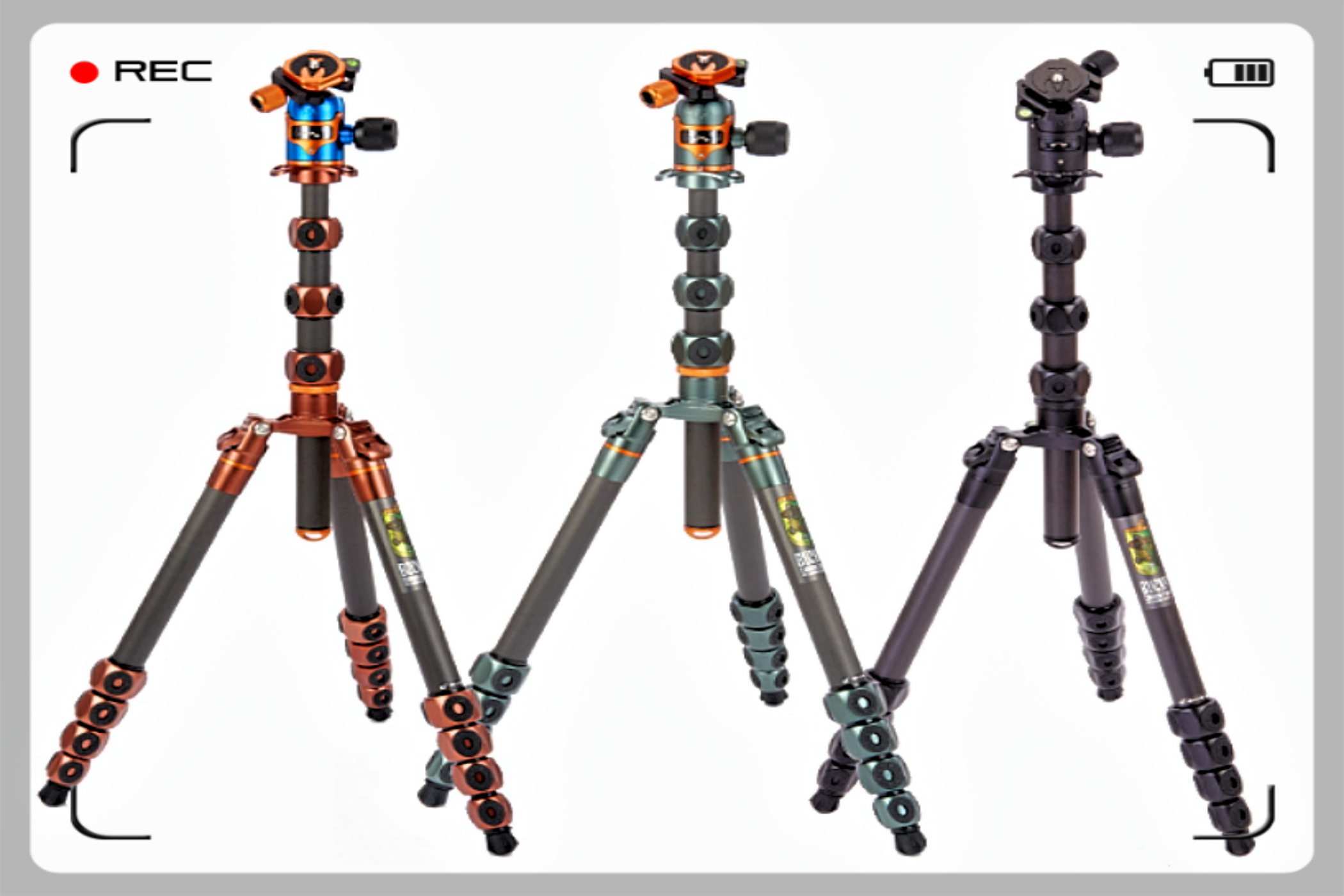 Three 3 Legged Thing Legends Bucky tripods