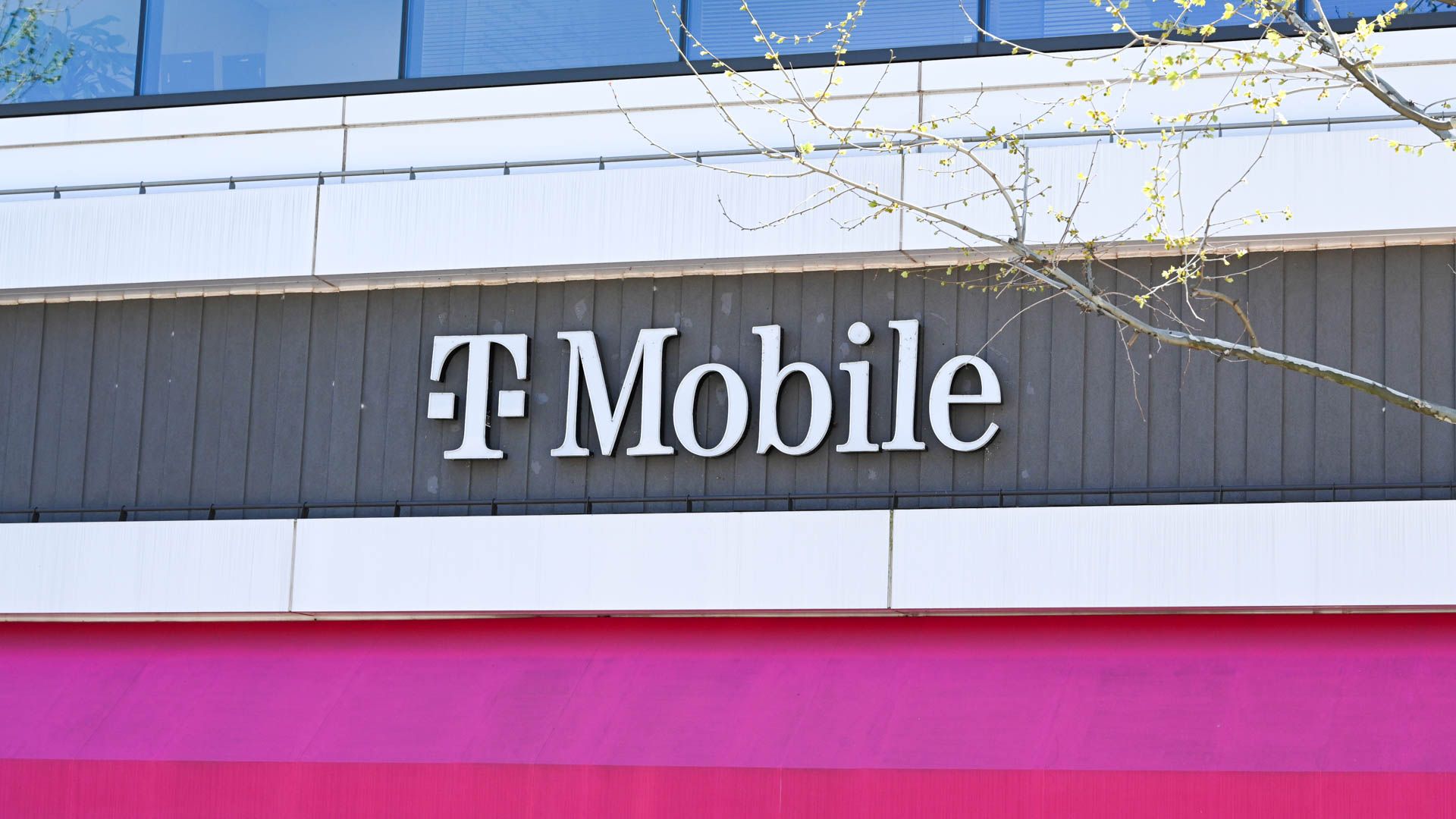 Signage outside of a T-Mobile retail location.