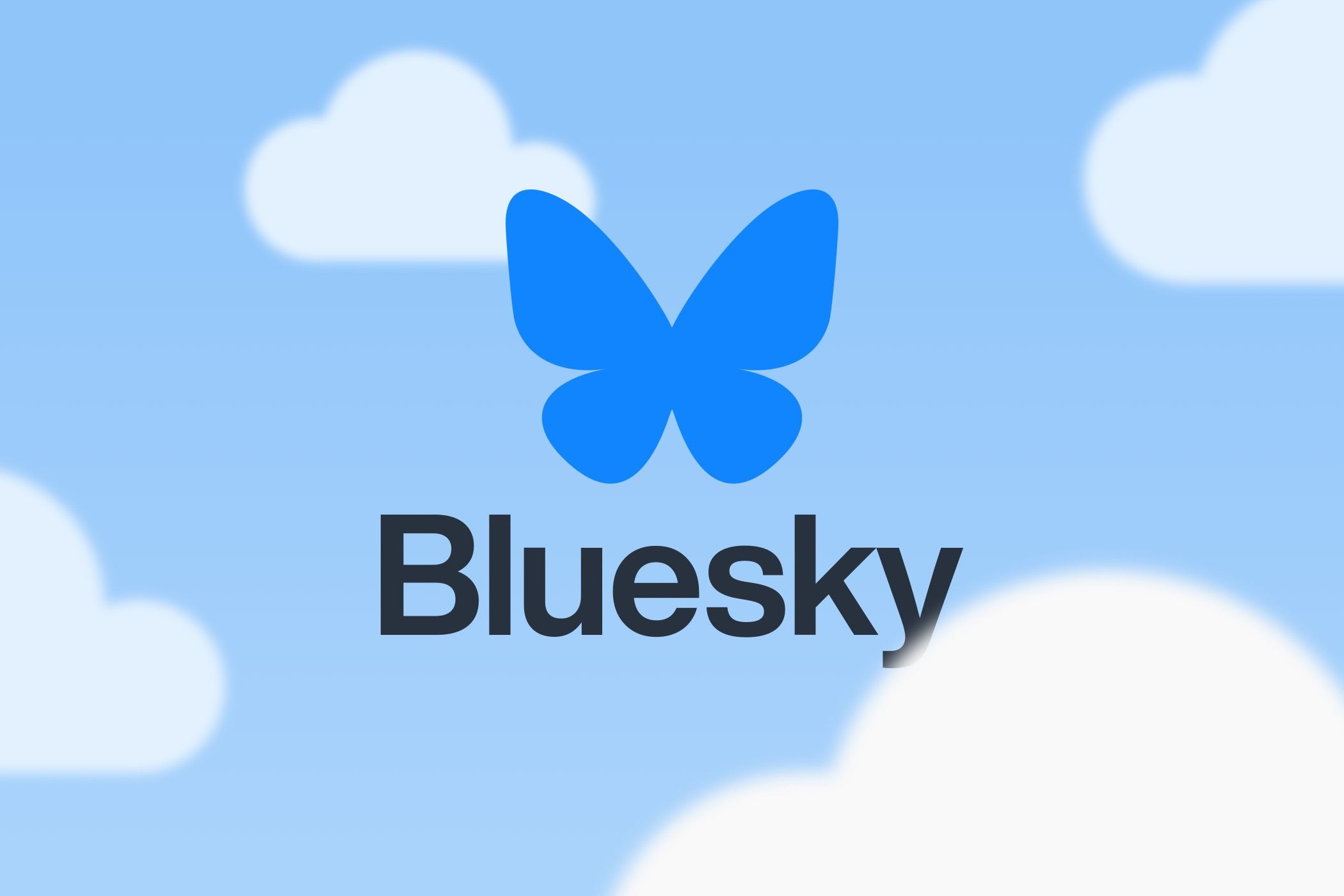 Bluesky logo.