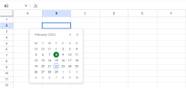 How To Insert A Date Picker In Google Sheets
