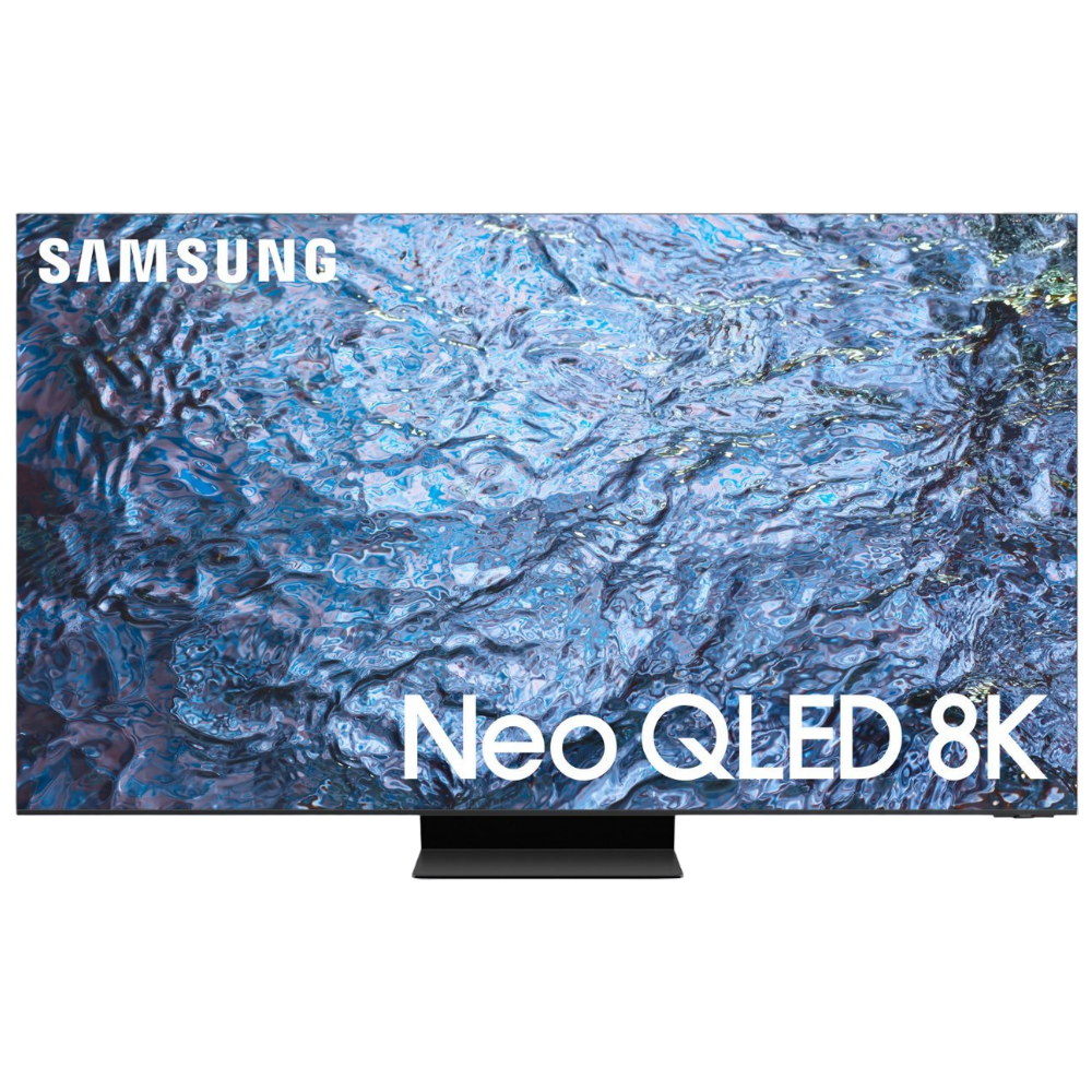 samsung qn900c with a transparent background